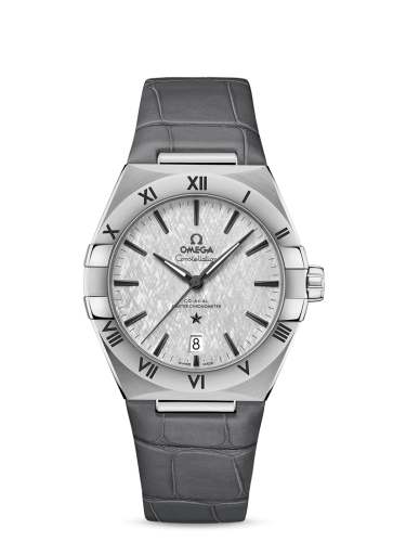 Omega Constellation Master Chronometer 39 Stainless Steel / Silver / Alligator